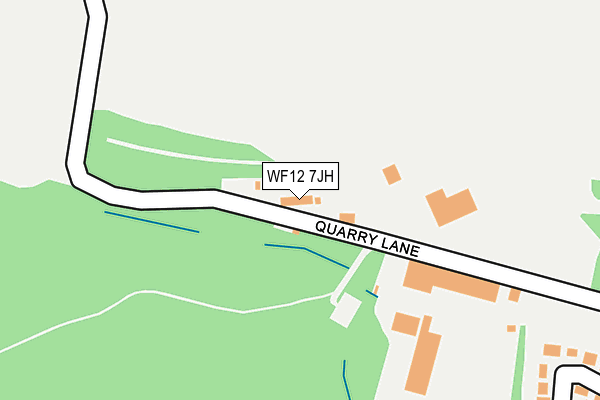 WF12 7JH map - OS OpenMap – Local (Ordnance Survey) WF12 7JH map - OS OpenMap – Local (Ordnance Survey)