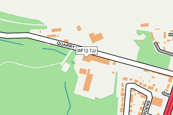 WF12 7JJ map - OS OpenMap – Local (Ordnance Survey) WF12 7JJ map - OS OpenMap – Local (Ordnance Survey)