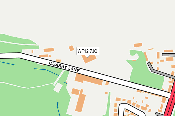 WF12 7JQ map - OS OpenMap – Local (Ordnance Survey) WF12 7JQ map - OS OpenMap – Local (Ordnance Survey)