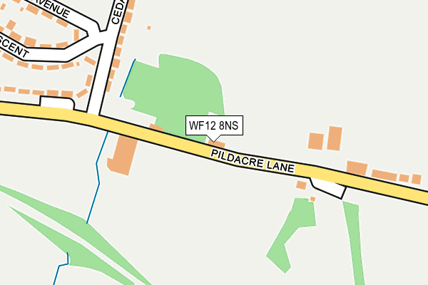 WF12 8NS map - OS OpenMap – Local (Ordnance Survey) WF12 8NS map - OS OpenMap – Local (Ordnance Survey)