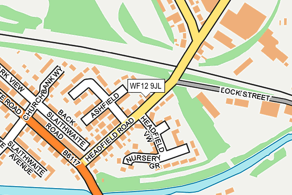 WF12 9JL map - OS OpenMap – Local (Ordnance Survey) WF12 9JL map - OS OpenMap – Local (Ordnance Survey)
