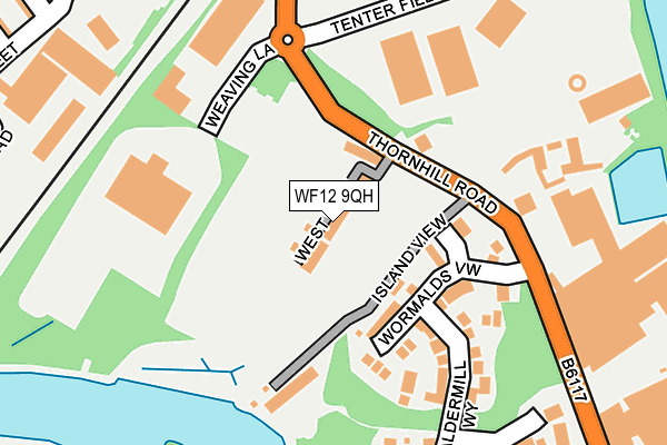 WF12 9QH map - OS OpenMap – Local (Ordnance Survey)