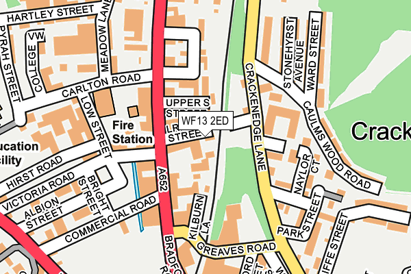 WF13 2ED map - OS OpenMap – Local (Ordnance Survey) WF13 2ED map - OS OpenMap – Local (Ordnance Survey)