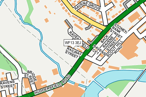 WF13 3EJ map - OS OpenMap – Local (Ordnance Survey) WF13 3EJ map - OS OpenMap – Local (Ordnance Survey)