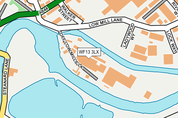 WF13 3LX map - OS OpenMap – Local (Ordnance Survey) WF13 3LX map - OS OpenMap – Local (Ordnance Survey)