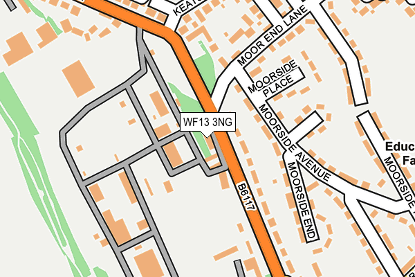WF13 3NG map - OS OpenMap – Local (Ordnance Survey) WF13 3NG map - OS OpenMap – Local (Ordnance Survey)