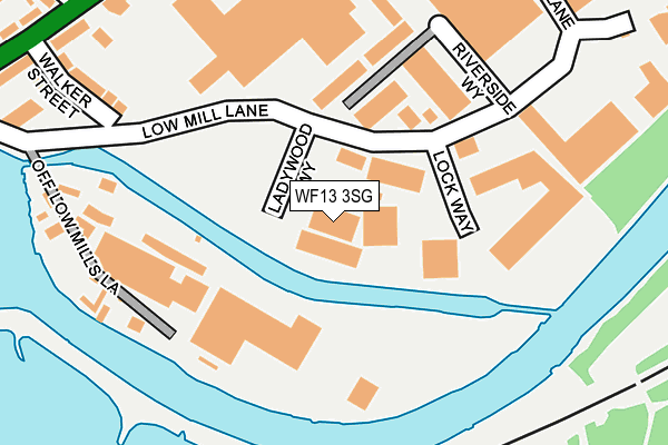 WF13 3SG map - OS OpenMap – Local (Ordnance Survey) WF13 3SG map - OS OpenMap – Local (Ordnance Survey)