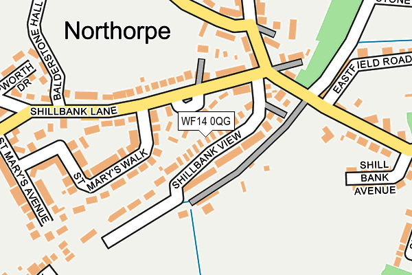 WF14 0QG map - OS OpenMap – Local (Ordnance Survey) WF14 0QG map - OS OpenMap – Local (Ordnance Survey)