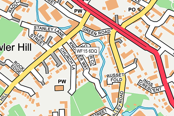WF15 6DQ map - OS OpenMap – Local (Ordnance Survey) WF15 6DQ map - OS OpenMap – Local (Ordnance Survey)