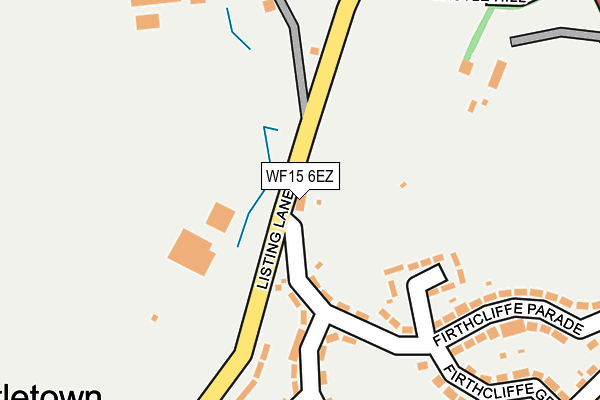 WF15 6EZ map - OS OpenMap – Local (Ordnance Survey) WF15 6EZ map - OS OpenMap – Local (Ordnance Survey)
