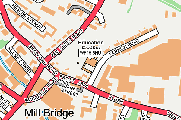 WF15 6HU map - OS OpenMap – Local (Ordnance Survey) WF15 6HU map - OS OpenMap – Local (Ordnance Survey)