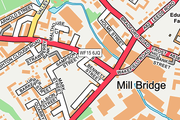 WF15 6JQ map - OS OpenMap – Local (Ordnance Survey) WF15 6JQ map - OS OpenMap – Local (Ordnance Survey)