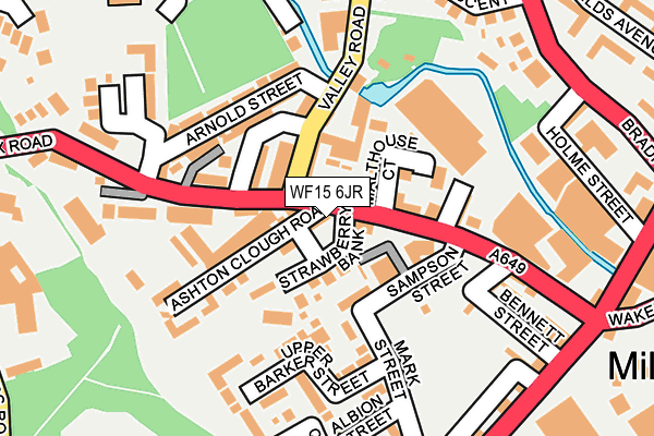 WF15 6JR map - OS OpenMap – Local (Ordnance Survey) WF15 6JR map - OS OpenMap – Local (Ordnance Survey)