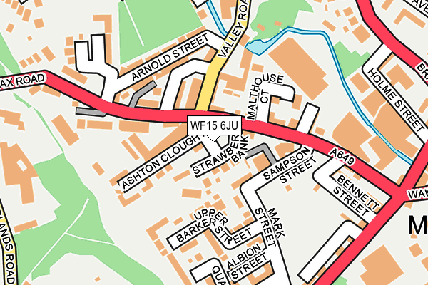 WF15 6JU map - OS OpenMap – Local (Ordnance Survey) WF15 6JU map - OS OpenMap – Local (Ordnance Survey)