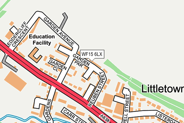 WF15 6LX map - OS OpenMap – Local (Ordnance Survey) WF15 6LX map - OS OpenMap – Local (Ordnance Survey)