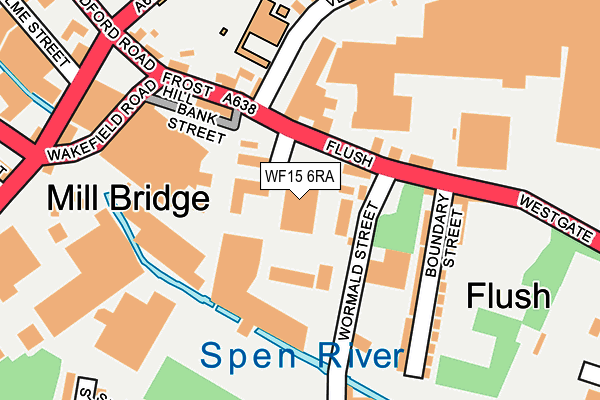 WF15 6RA map - OS OpenMap – Local (Ordnance Survey) WF15 6RA map - OS OpenMap – Local (Ordnance Survey)