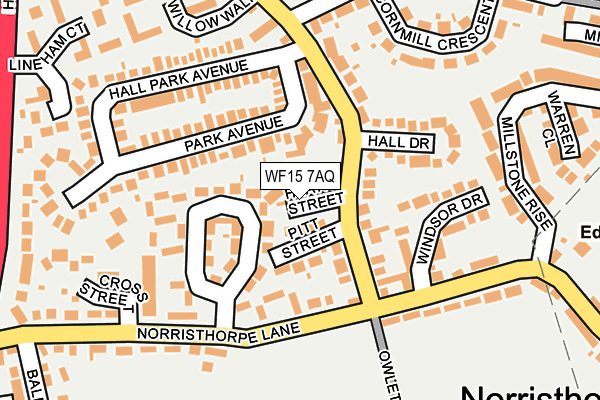 WF15 7AQ map - OS OpenMap – Local (Ordnance Survey) WF15 7AQ map - OS OpenMap – Local (Ordnance Survey)