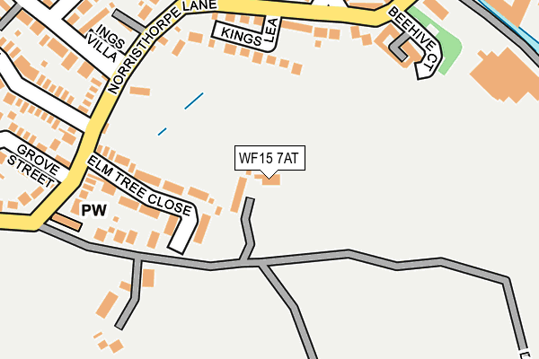 WF15 7AT map - OS OpenMap – Local (Ordnance Survey) WF15 7AT map - OS OpenMap – Local (Ordnance Survey)