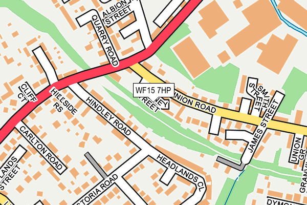 WF15 7HP map - OS OpenMap – Local (Ordnance Survey) WF15 7HP map - OS OpenMap – Local (Ordnance Survey)