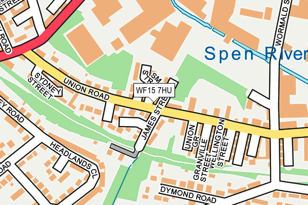 WF15 7HU map - OS OpenMap – Local (Ordnance Survey) WF15 7HU map - OS OpenMap – Local (Ordnance Survey)