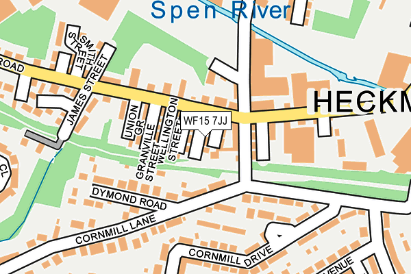 WF15 7JJ map - OS OpenMap – Local (Ordnance Survey) WF15 7JJ map - OS OpenMap – Local (Ordnance Survey)