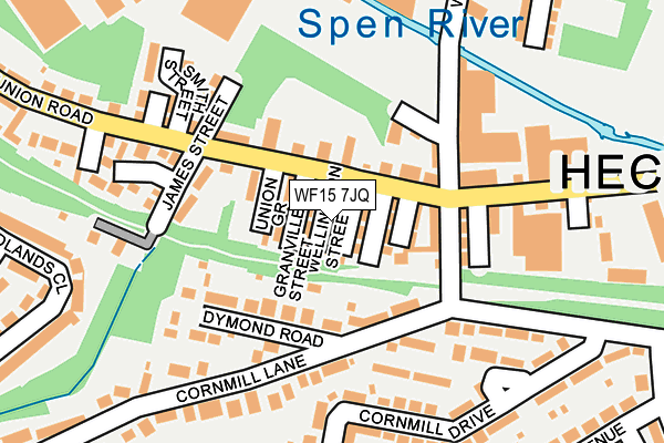 WF15 7JQ map - OS OpenMap – Local (Ordnance Survey) WF15 7JQ map - OS OpenMap – Local (Ordnance Survey)