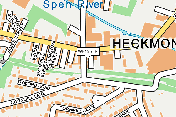 WF15 7JR map - OS OpenMap – Local (Ordnance Survey) WF15 7JR map - OS OpenMap – Local (Ordnance Survey)