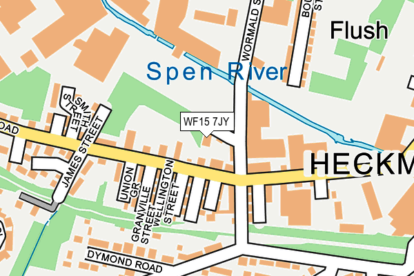 WF15 7JY map - OS OpenMap – Local (Ordnance Survey) WF15 7JY map - OS OpenMap – Local (Ordnance Survey)