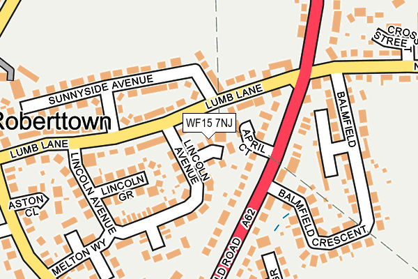 WF15 7NJ map - OS OpenMap – Local (Ordnance Survey) WF15 7NJ map - OS OpenMap – Local (Ordnance Survey)