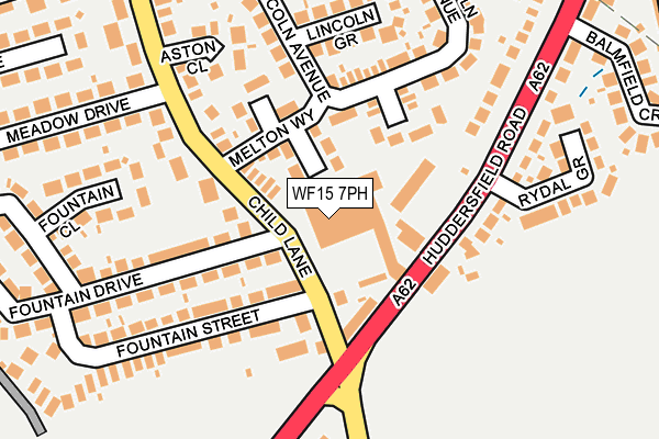 WF15 7PH map - OS OpenMap – Local (Ordnance Survey) WF15 7PH map - OS OpenMap – Local (Ordnance Survey)