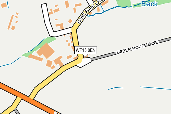 WF15 8EN map - OS OpenMap – Local (Ordnance Survey) WF15 8EN map - OS OpenMap – Local (Ordnance Survey)