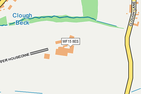 WF15 8ES map - OS OpenMap – Local (Ordnance Survey) WF15 8ES map - OS OpenMap – Local (Ordnance Survey)