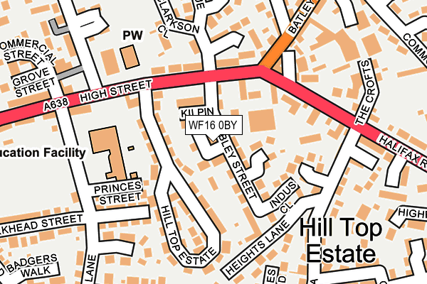 WF16 0BY map - OS OpenMap – Local (Ordnance Survey) WF16 0BY map - OS OpenMap – Local (Ordnance Survey)