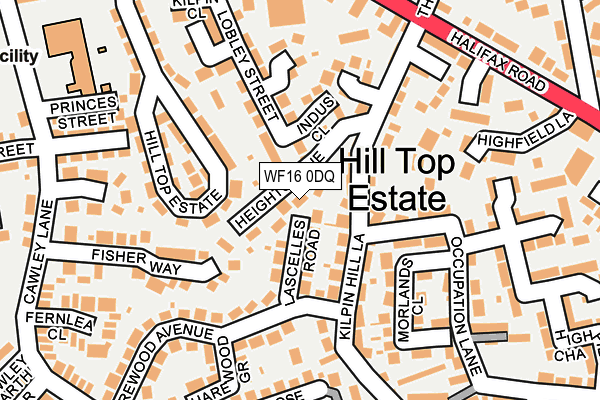 WF16 0DQ map - OS OpenMap – Local (Ordnance Survey) WF16 0DQ map - OS OpenMap – Local (Ordnance Survey)