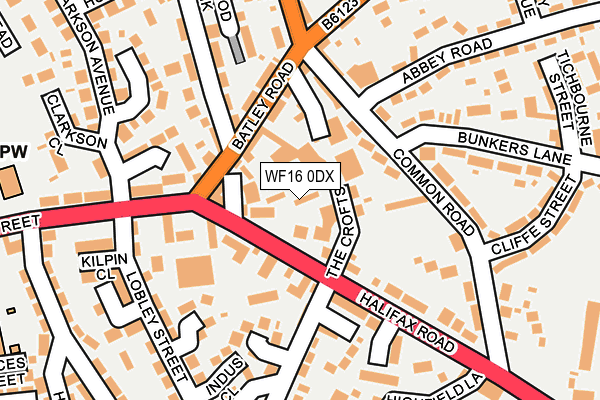 WF16 0DX map - OS OpenMap – Local (Ordnance Survey) WF16 0DX map - OS OpenMap – Local (Ordnance Survey)