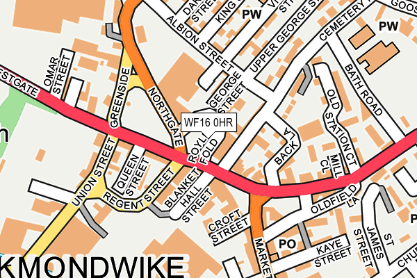 WF16 0HR map - OS OpenMap – Local (Ordnance Survey) WF16 0HR map - OS OpenMap – Local (Ordnance Survey)