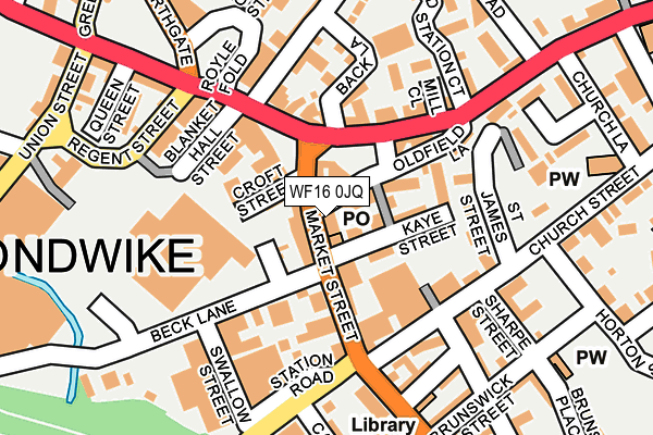 WF16 0JQ map - OS OpenMap – Local (Ordnance Survey) WF16 0JQ map - OS OpenMap – Local (Ordnance Survey)