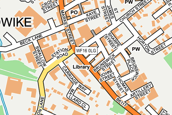 WF16 0LG map - OS OpenMap – Local (Ordnance Survey) WF16 0LG map - OS OpenMap – Local (Ordnance Survey)