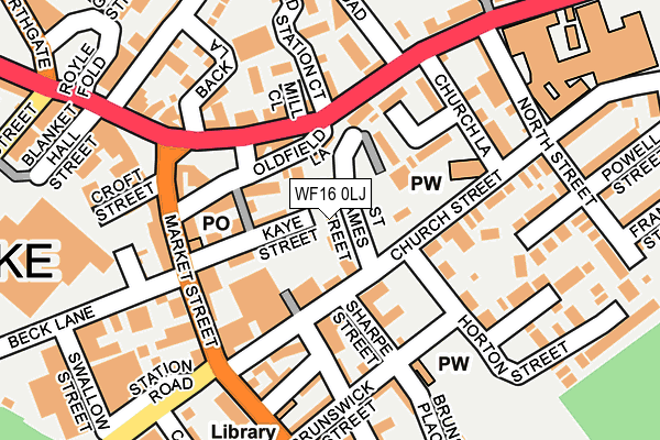 WF16 0LJ map - OS OpenMap – Local (Ordnance Survey) WF16 0LJ map - OS OpenMap – Local (Ordnance Survey)