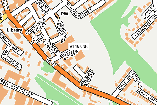 WF16 0NR map - OS OpenMap – Local (Ordnance Survey) WF16 0NR map - OS OpenMap – Local (Ordnance Survey)
