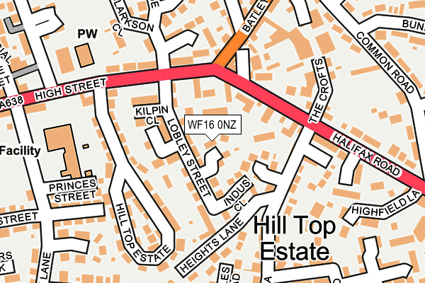 WF16 0NZ map - OS OpenMap – Local (Ordnance Survey) WF16 0NZ map - OS OpenMap – Local (Ordnance Survey)