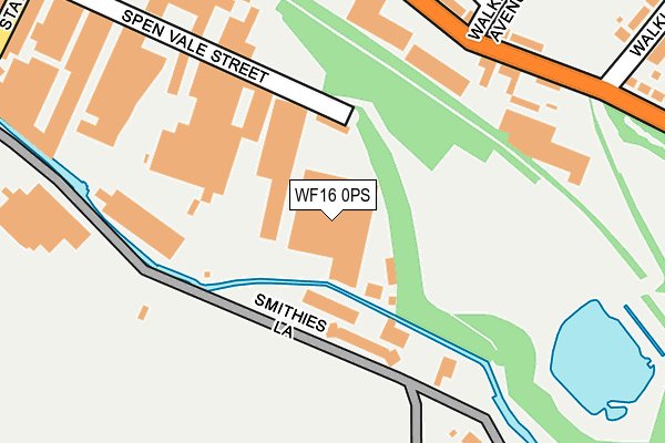 WF16 0PS map - OS OpenMap – Local (Ordnance Survey) WF16 0PS map - OS OpenMap – Local (Ordnance Survey)