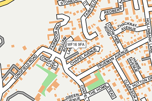 WF16 9FA map - OS OpenMap – Local (Ordnance Survey) WF16 9FA map - OS OpenMap – Local (Ordnance Survey)