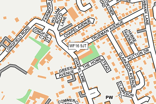 WF16 9JT map - OS OpenMap – Local (Ordnance Survey) WF16 9JT map - OS OpenMap – Local (Ordnance Survey)
