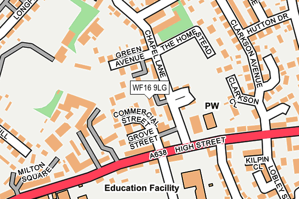 WF16 9LG map - OS OpenMap – Local (Ordnance Survey) WF16 9LG map - OS OpenMap – Local (Ordnance Survey)