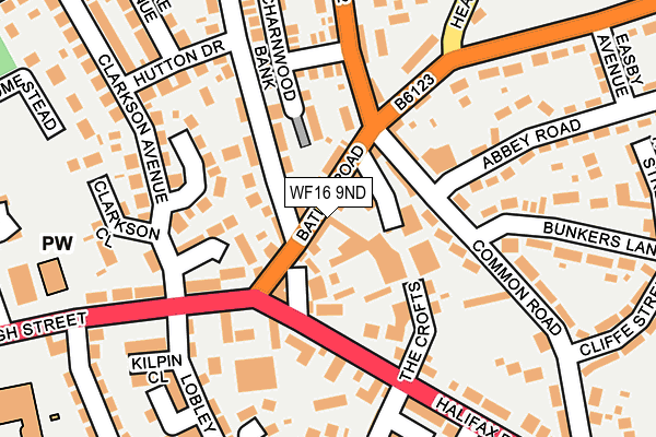 WF16 9ND map - OS OpenMap – Local (Ordnance Survey) WF16 9ND map - OS OpenMap – Local (Ordnance Survey)