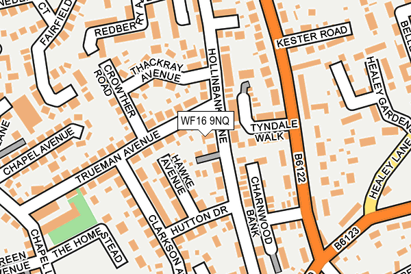 WF16 9NQ map - OS OpenMap – Local (Ordnance Survey) WF16 9NQ map - OS OpenMap – Local (Ordnance Survey)