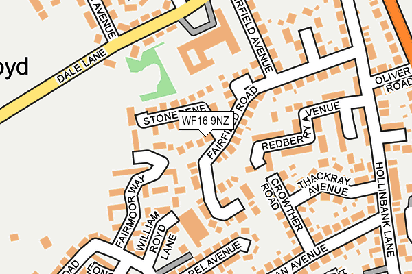 WF16 9NZ map - OS OpenMap – Local (Ordnance Survey) WF16 9NZ map - OS OpenMap – Local (Ordnance Survey)