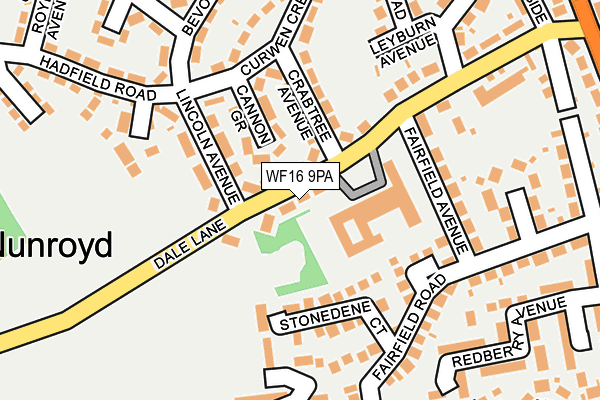 WF16 9PA map - OS OpenMap – Local (Ordnance Survey) WF16 9PA map - OS OpenMap – Local (Ordnance Survey)