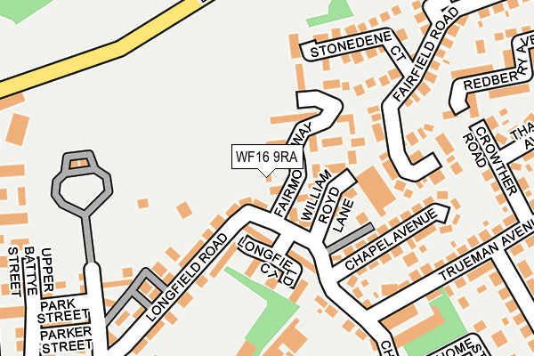 WF16 9RA map - OS OpenMap – Local (Ordnance Survey) WF16 9RA map - OS OpenMap – Local (Ordnance Survey)